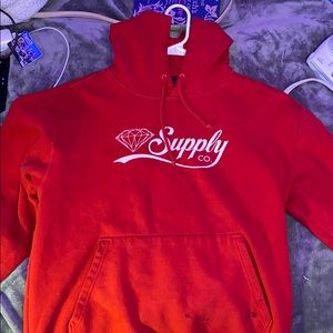 Red Diamond Supply Co. Hoodie w/ Logo, Size M.